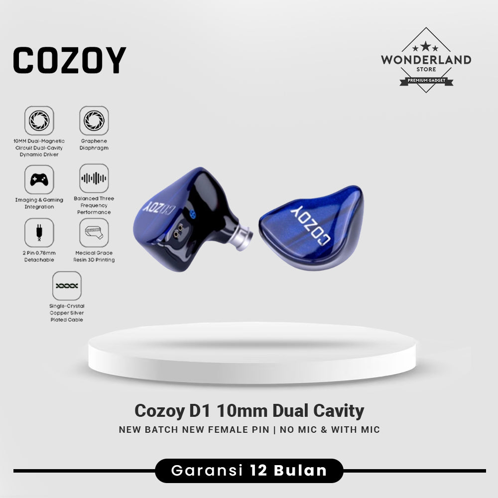 Cozoy D1 IEM New Batch 10mm Dual Cavity Dynamic Driver In Ear Monitor IEM Earphone