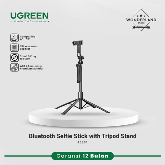 Ugreen Bluetooth Selfie Stick with Tripod Stand Rechargeable Foldable 45301