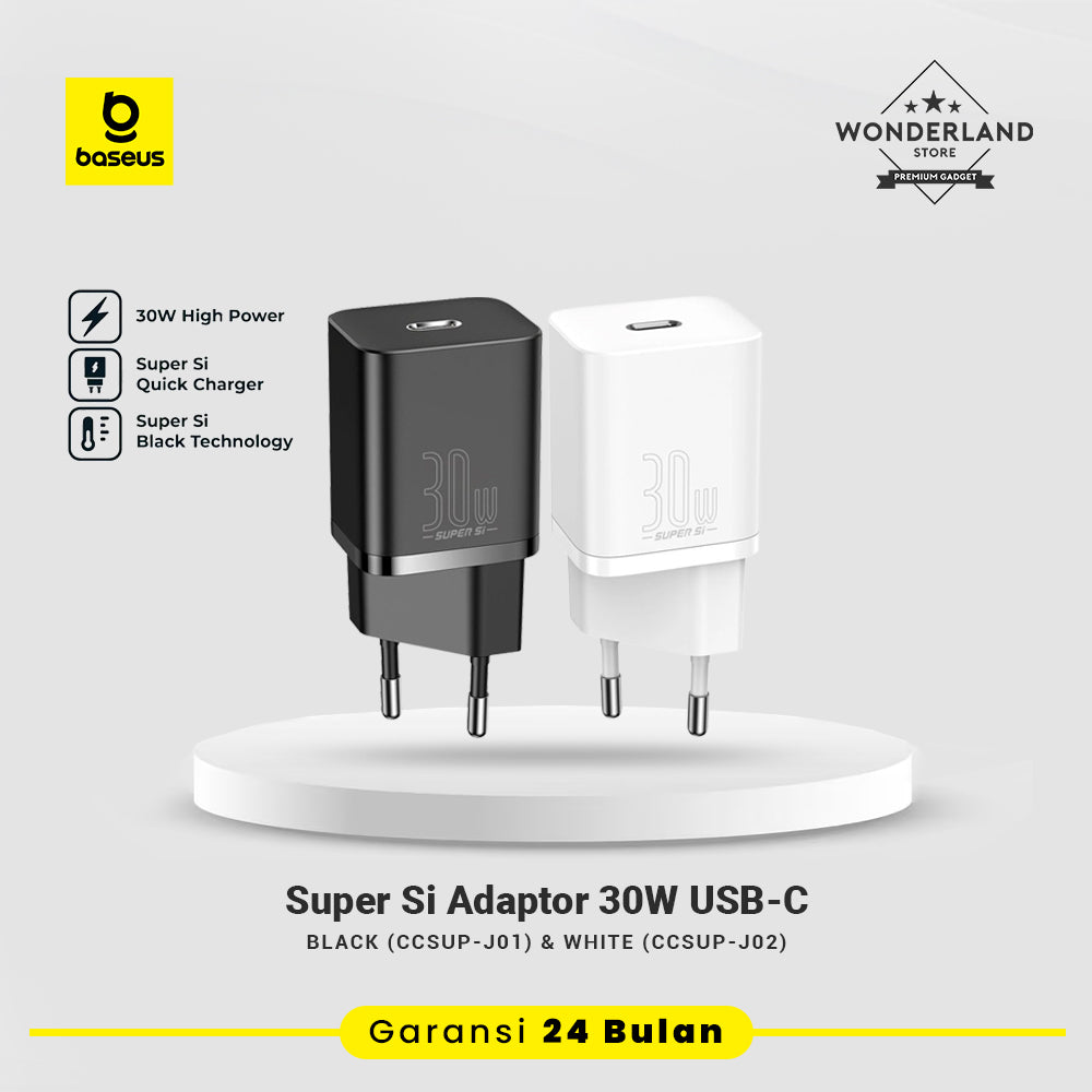 Baseus Super Si 30W USB-C EU Adaptor USB-C PD PPS Quick Charge