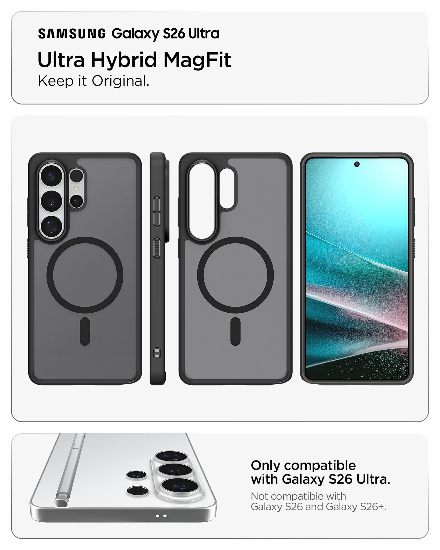 Spigen Ultra Hybrid Magfit for Galaxy S26 Ultra Casing Anti Shock Case