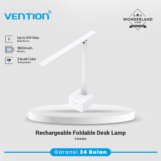 Vention Rechargeable Foldable Desk Lamp Aluminum Lampu Meja - PDB