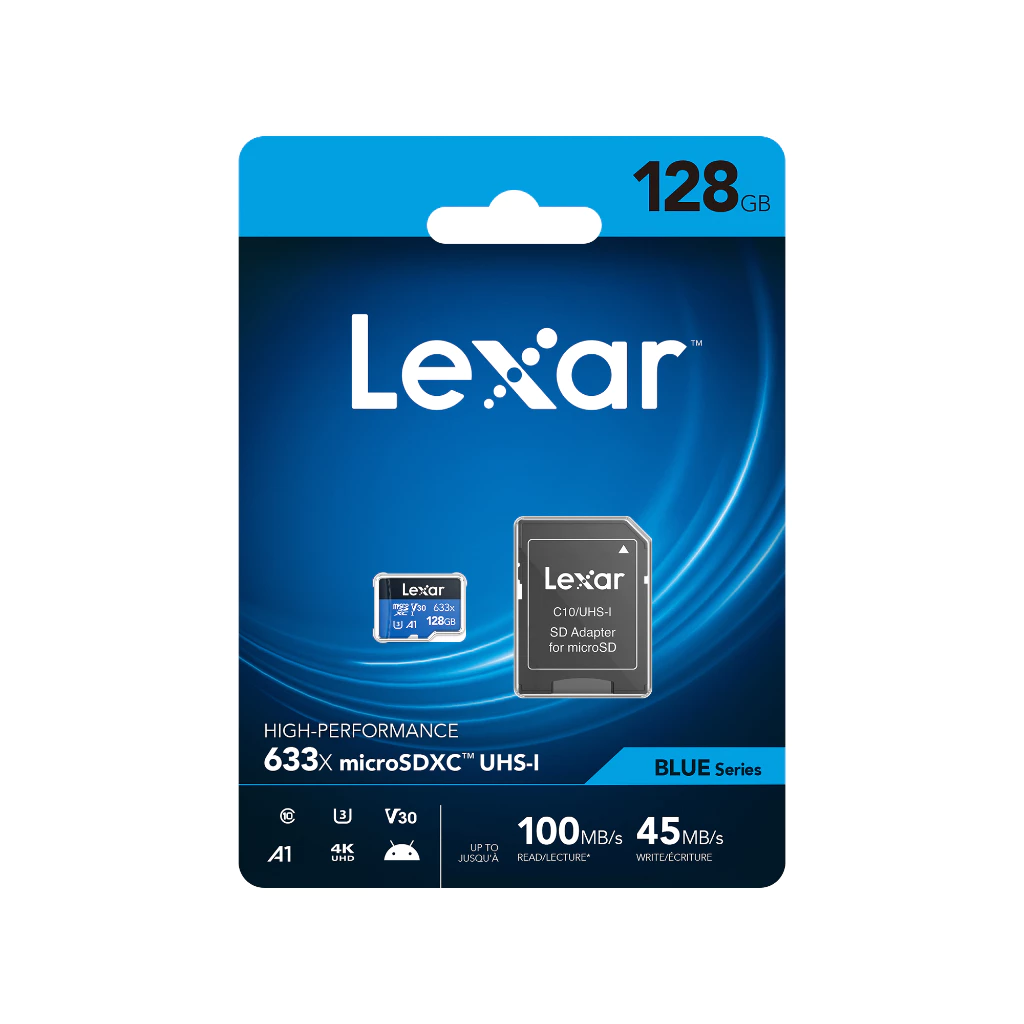 Lexar Microsd 633x 32GB / 64GB /128GB / 256GB High Performance Up to 100MB/s