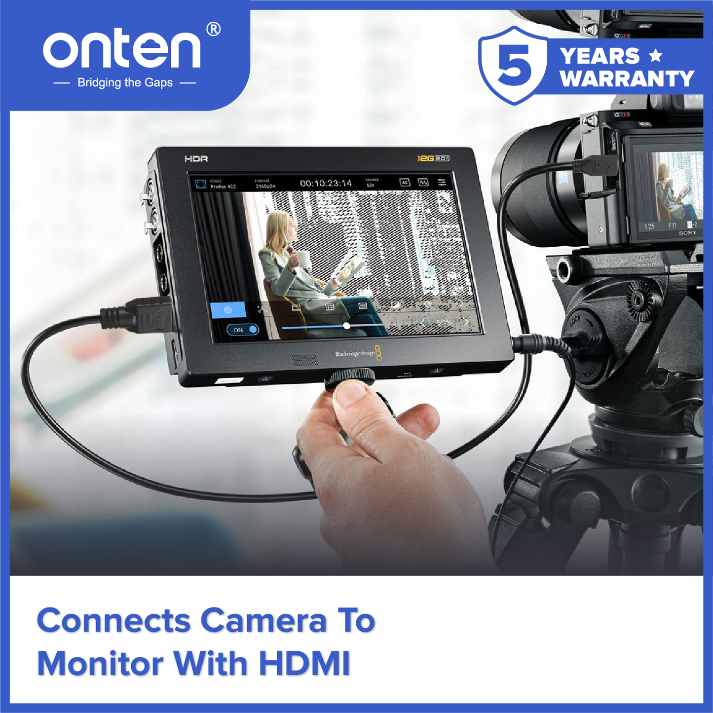 Onten Kabel HDMI To Micro HDMI / Mini HDMI Male 1080P Multi Device Compatible OTN-HD102 / OTN-HD105