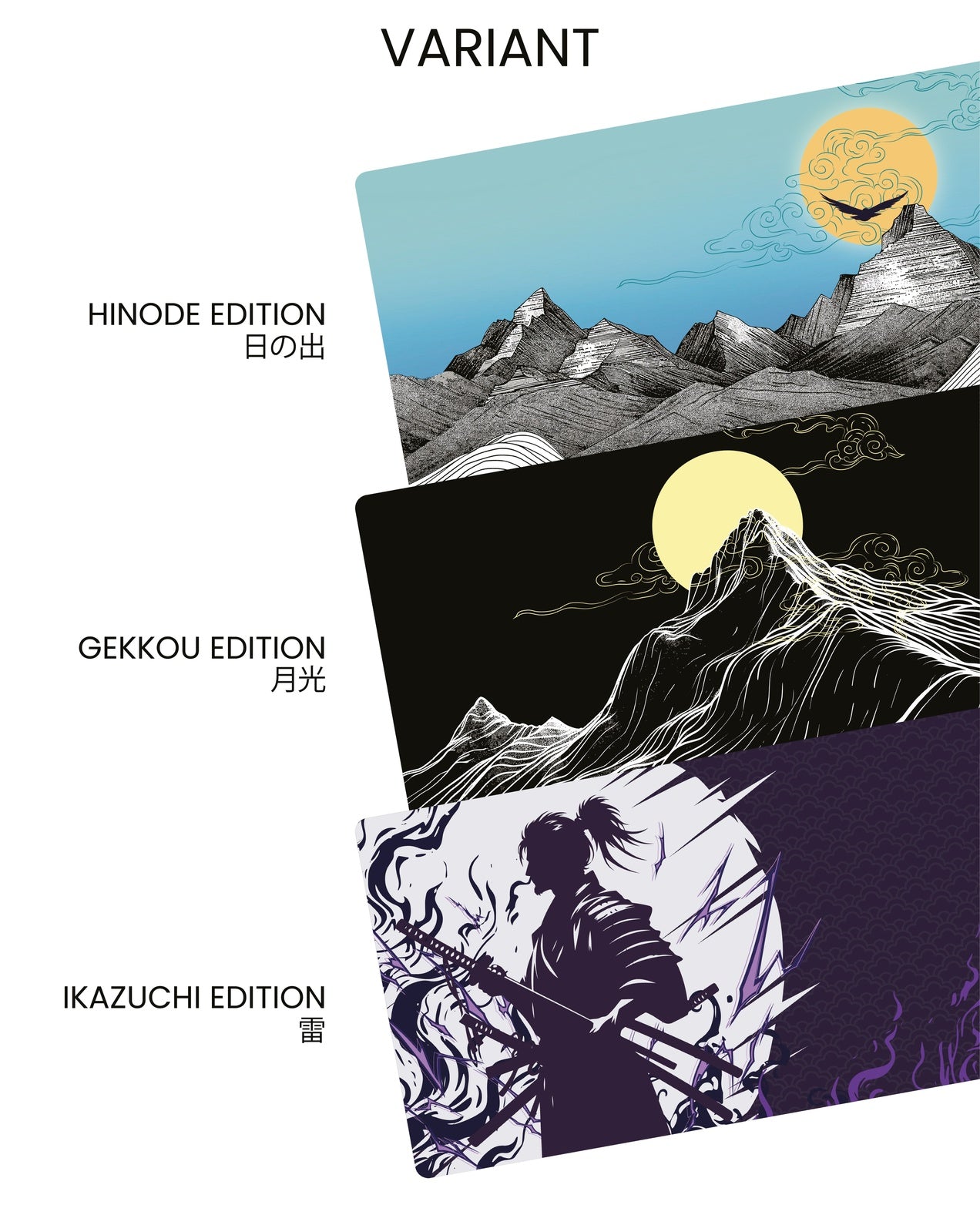 Sades Ryunix RD-84 Aesthetic Mousepad Gekkou Ikazuchi Hinode Gaming Sades Deskmat Speed Type