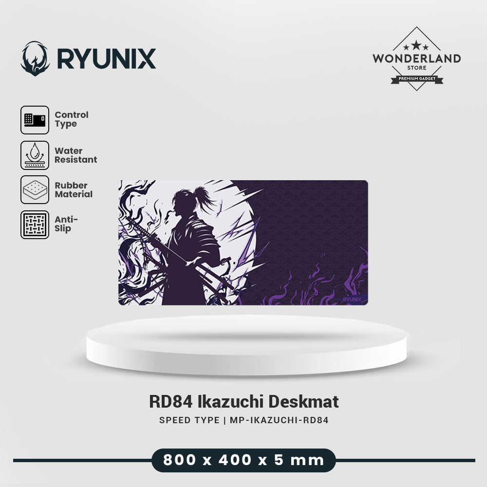 Sades Ryunix RD-84 Aesthetic Mousepad Gekkou Ikazuchi Hinode Gaming Sades Deskmat Speed Type