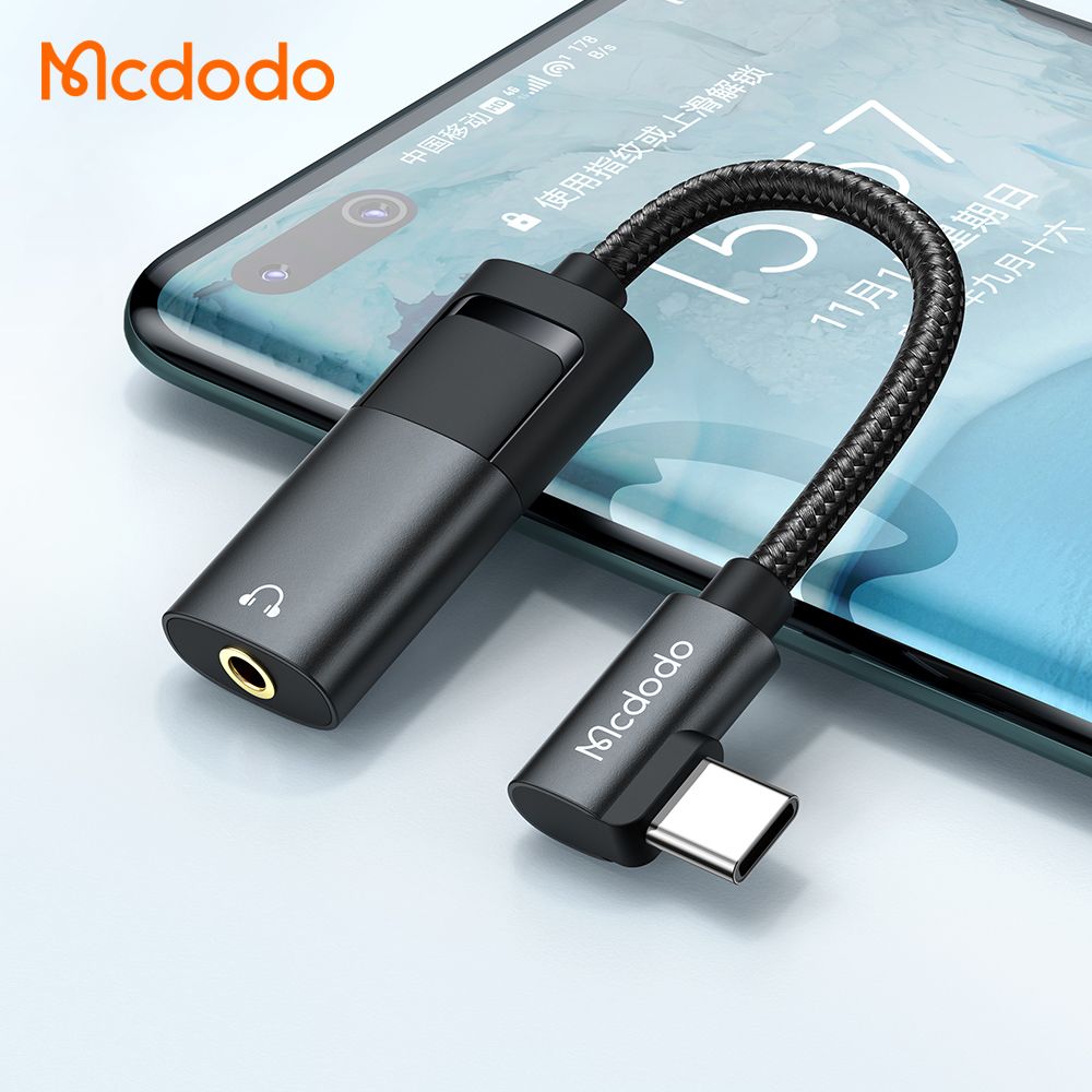 Mcdodo Spliter USB-C to USB-C + Jack 3.5 60W PD AUX Port Cable CA-1880