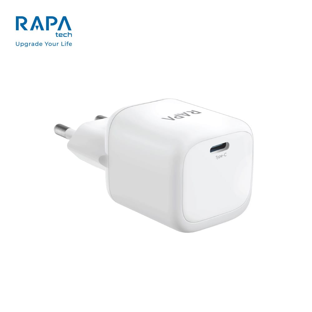 RAPAtech Power GaN V 20W 30W Charger iPhone Android Include USB-C to C Cable