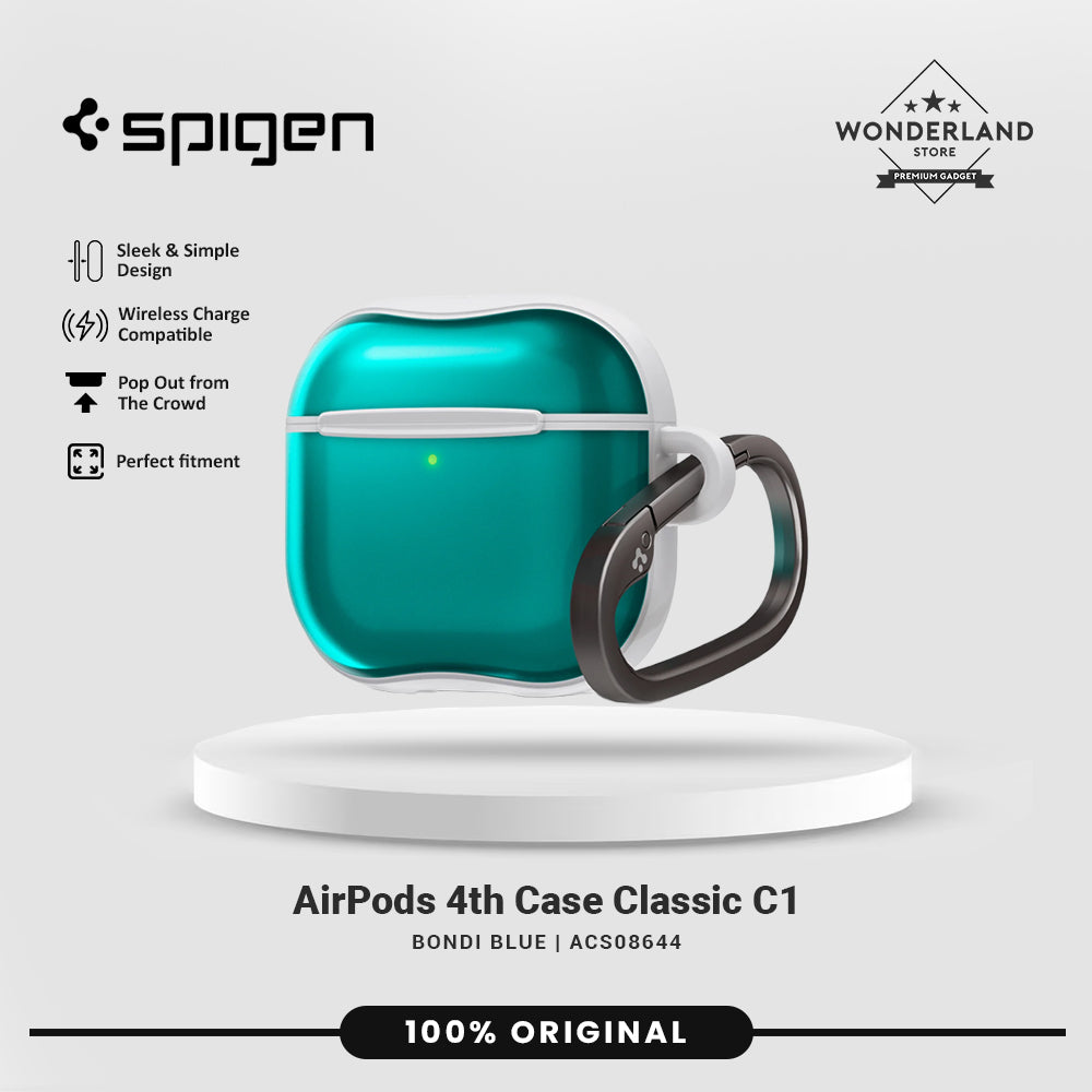 Spigen Case Airpods Gen 4 Spigen Classic C1 Hybrid Anti Crack Shock Cover Matte Slim Non Slip Casing