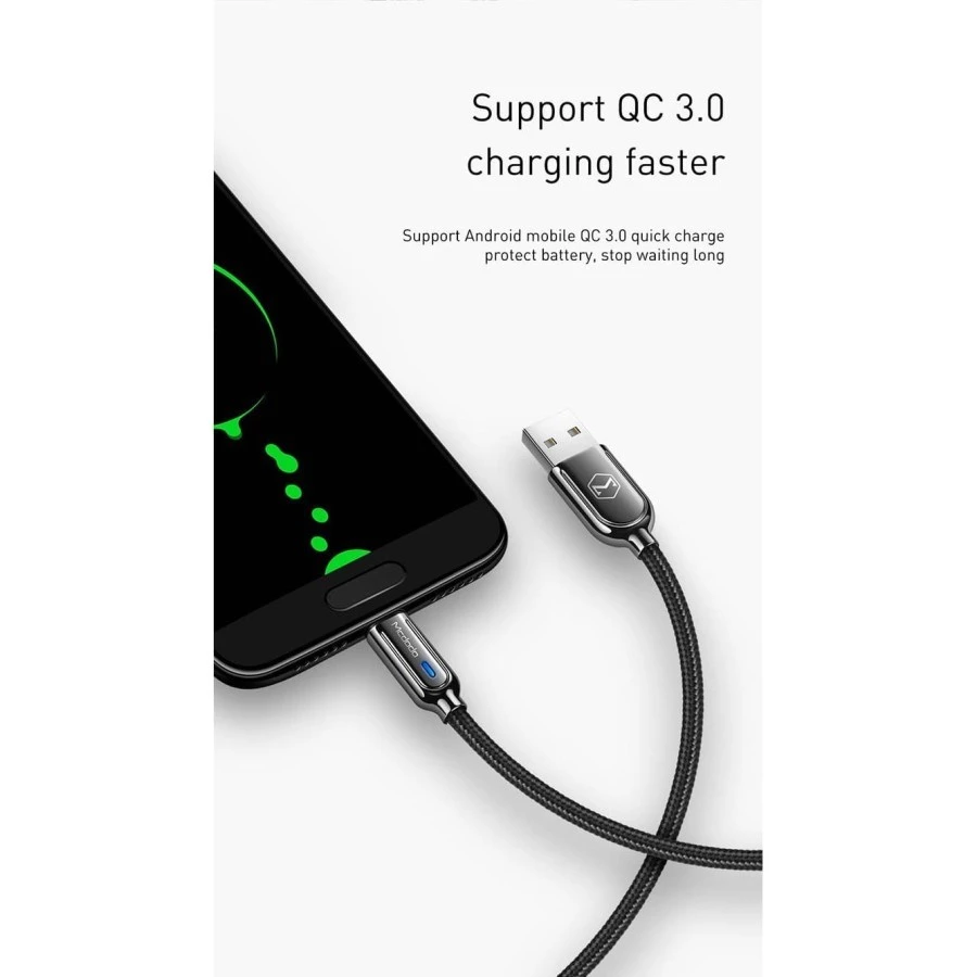 Mcdodo Kabel Micro USB 2A Auto Power Off LED Indicator CA-6200