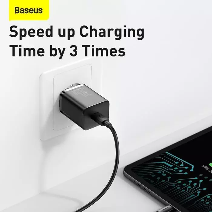 Baseus Super Si 30W USB-C EU Adaptor USB-C PD PPS Quick Charge