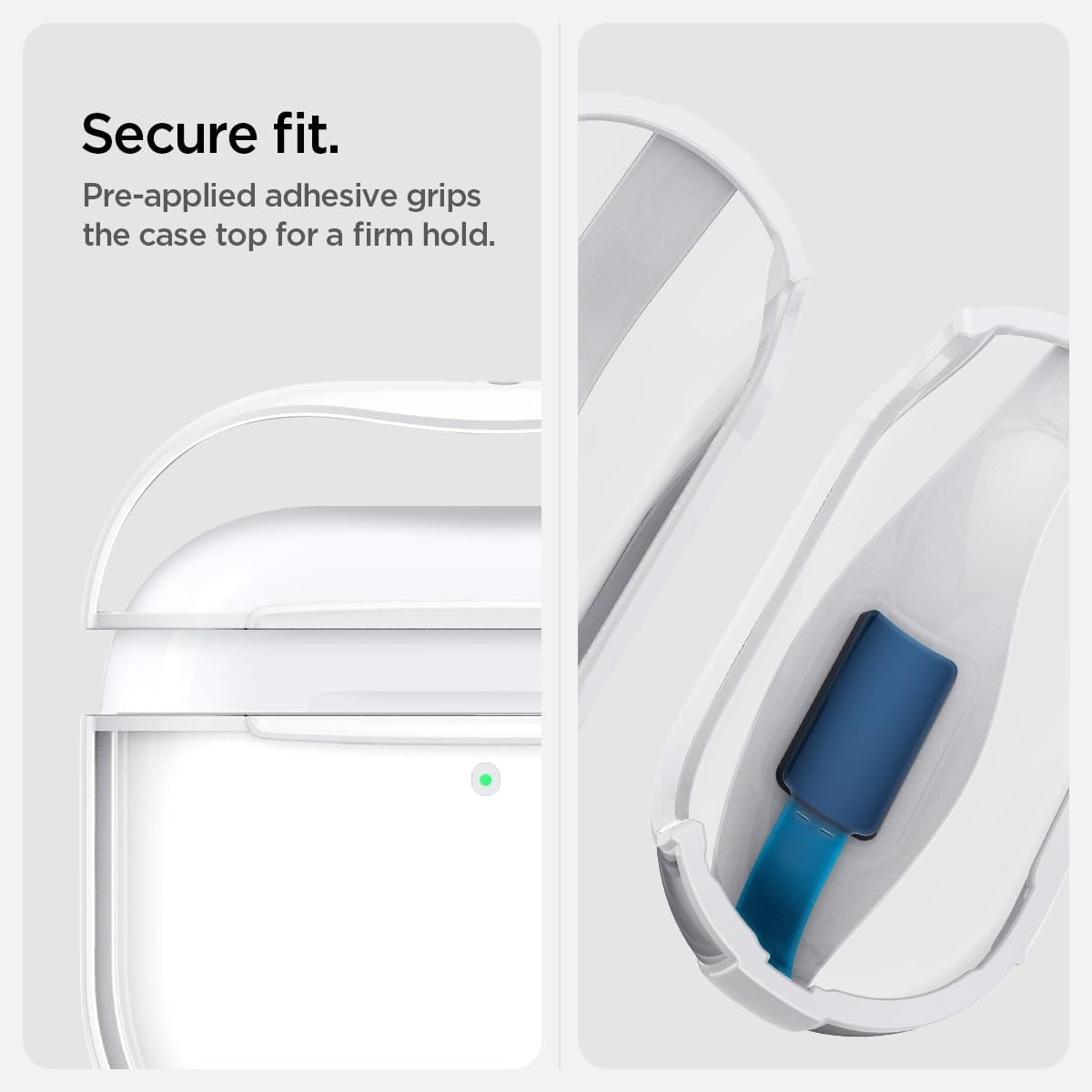 Spigen Case AirPods Gen 4 Ultra Hybrid Clear White Casing Anti Gores Slim Clear Transparan Casing