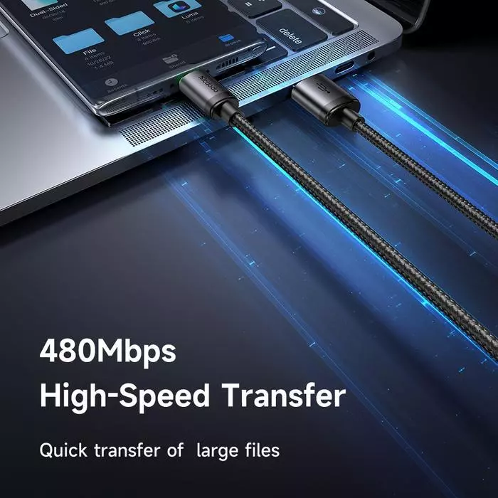 Mcdodo Kabel Data USB-C 3A 60W LED Indicator Fast Charging CA-3961