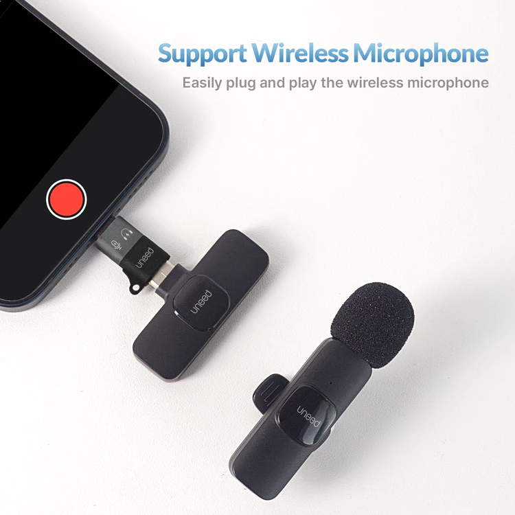 Uneed Converter USB-C to Lightning Support Microphone, Data Transfer UAT02.2Ci