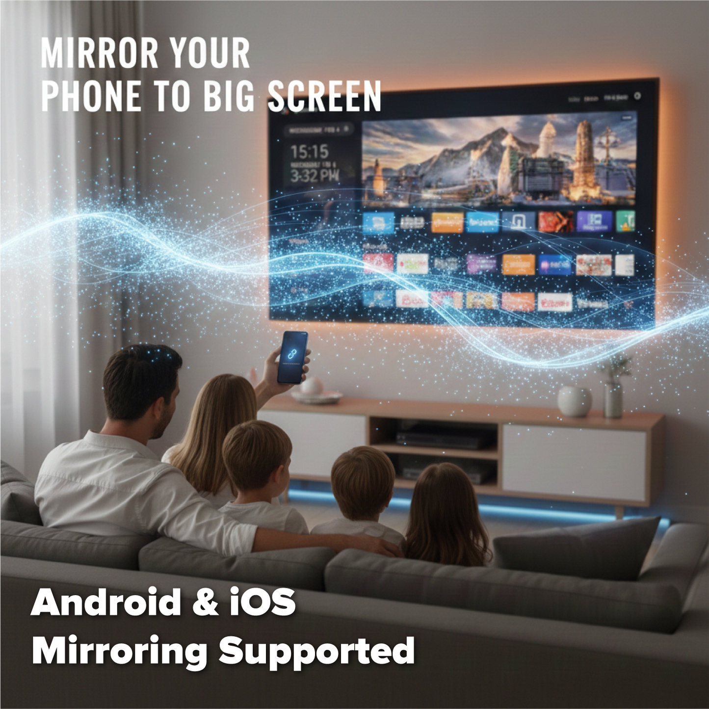 Onten Dual Mode HDTV Adapter Android Miracast Dongle Wireless Wired Non-MHL / MHL Device OTN-M73