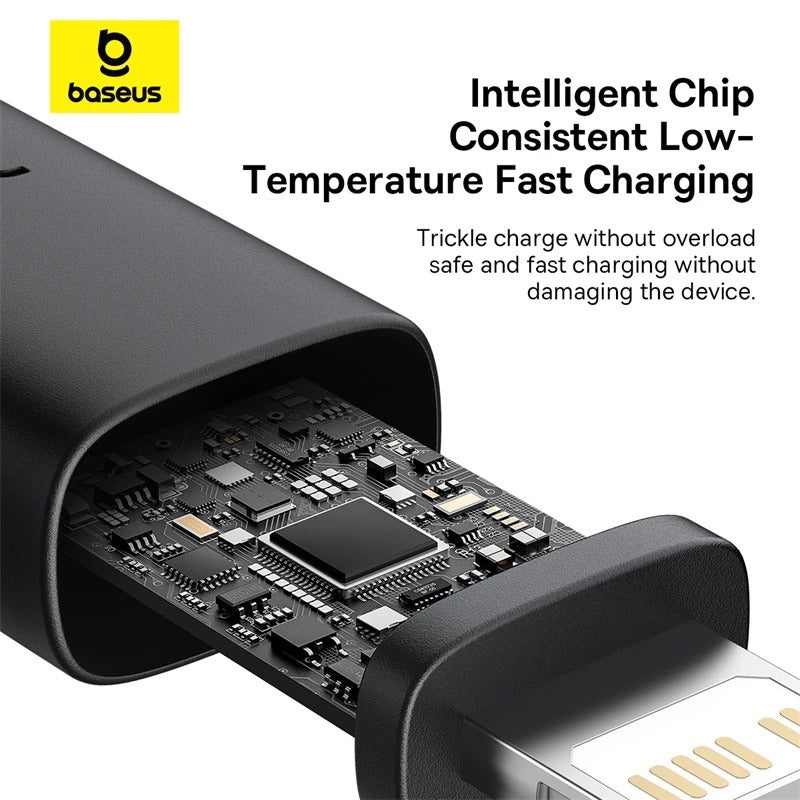 Baseus Dura Series Kabel Data iPhone USB-C to Lightning 20W Nylon Braided Material Fast Charging