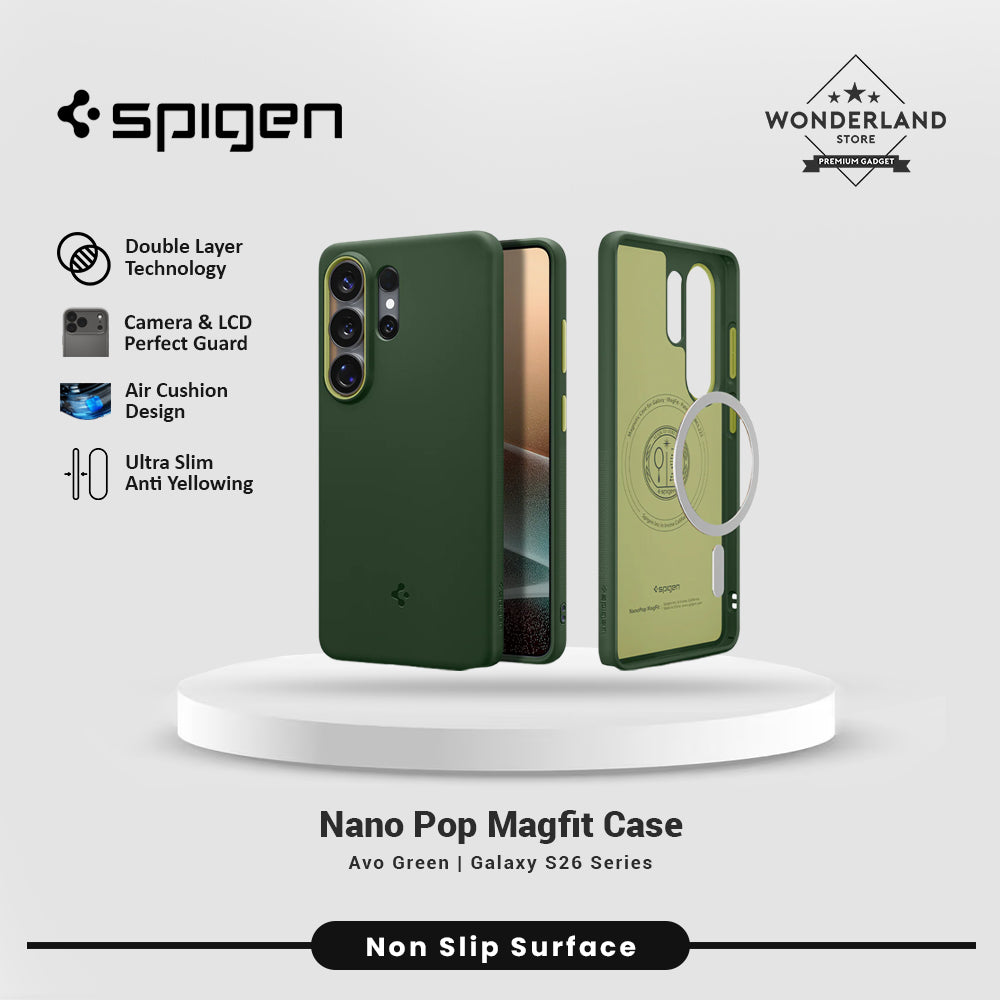 SpigenCase For Samsung Galaxy S26 Ultra Nano Pop Magfit Silicone Anti Shock Crack Slim Hybrid Casing
