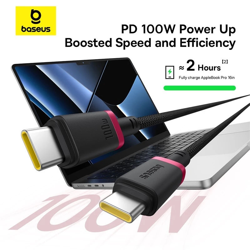 Baseus Dura Series Kabel Data USB-C to USB-C 60W Nylon Braided Material