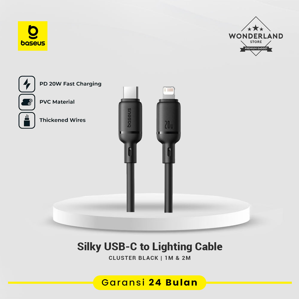 Baseus Silky Kabel Data USB-C to Lightning 20W PD PVC Soft Touch