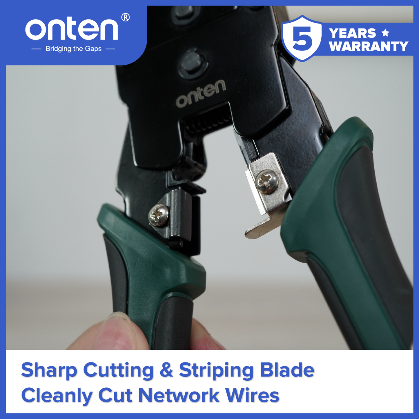 Onten Tang Crimping Tool 3in1 4P 6P 8P RJ45 RJ11 RJ22 / Ethernet Crimper OTN-E993