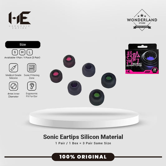 Harmonic Empire Sonic Silicone Eartips For In Ear Monitor Earphone Medical Grade