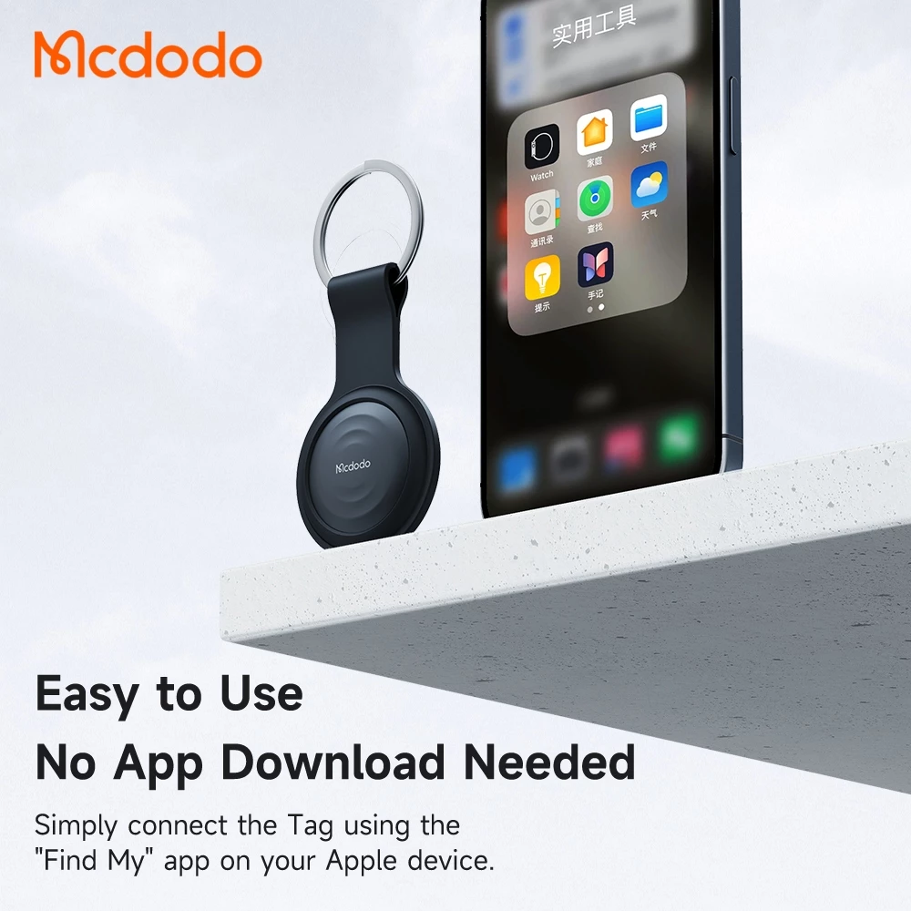 Mcdodo Smart Tag Locator Apple Air Tag Bluetooth iOS MFi Support Only Smart Tracker Pelacak Lokasi GPS