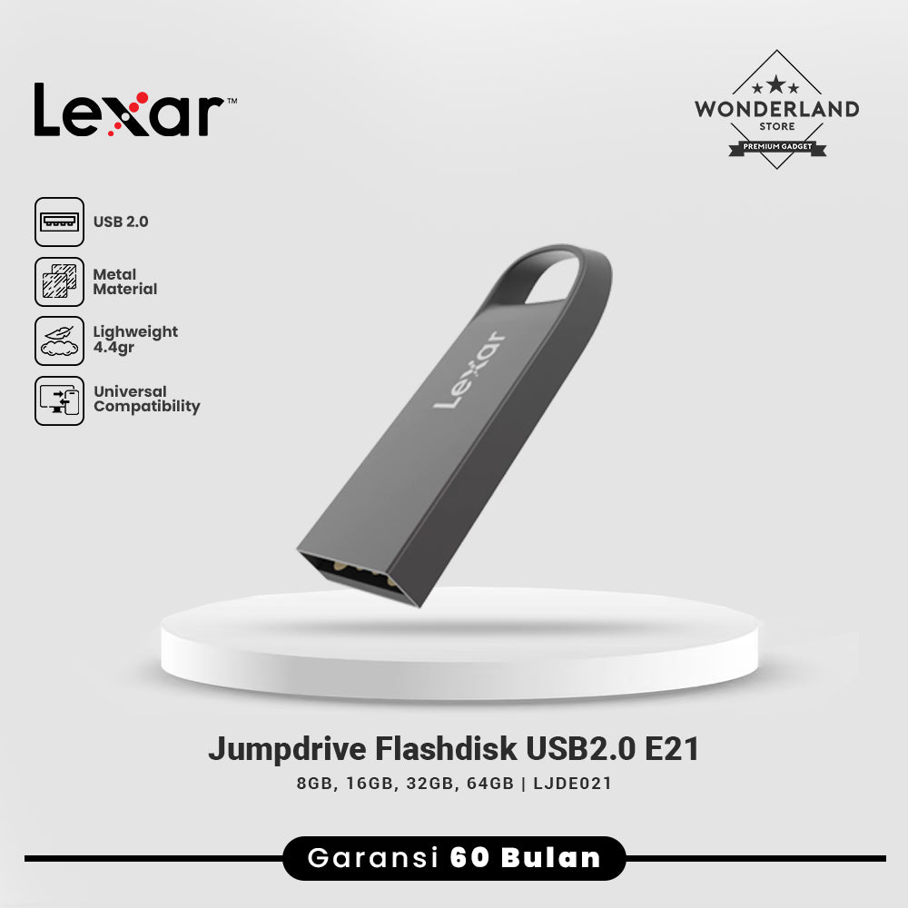 Lexar E21 USB 2.0 JumpDrive 8GB / 16GB / 32GB / 64GB Flashdisk / Flash Drive