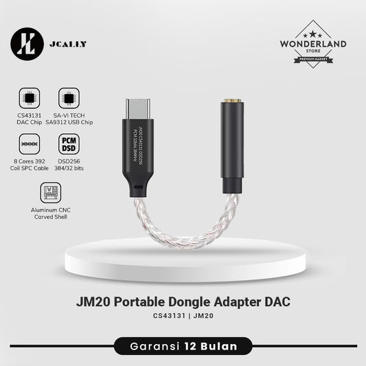 Jcally JM20 / JM 20 Portable Dongle Adapter USB DAC / AMP CS43131