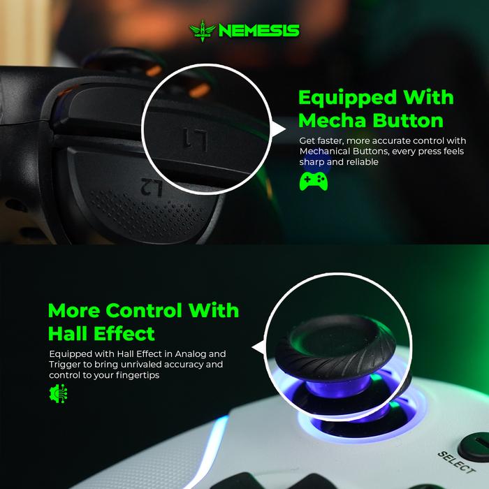 NYK Nemesis Alastor GPX500 Gamepad 3in1 Connection Mechanical RGB with Hall Effect GX500