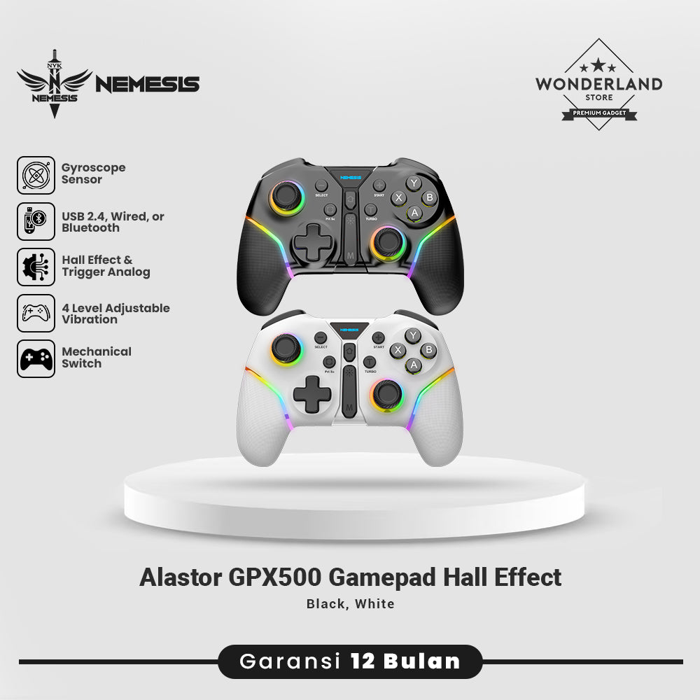 NYK Nemesis Alastor GPX500 Gamepad 3in1 Connection Mechanical RGB with Hall Effect GX500