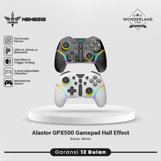 NYK Nemesis Alastor GPX500 Gamepad 3in1 Connection Mechanical RGB with Hall Effect GX500