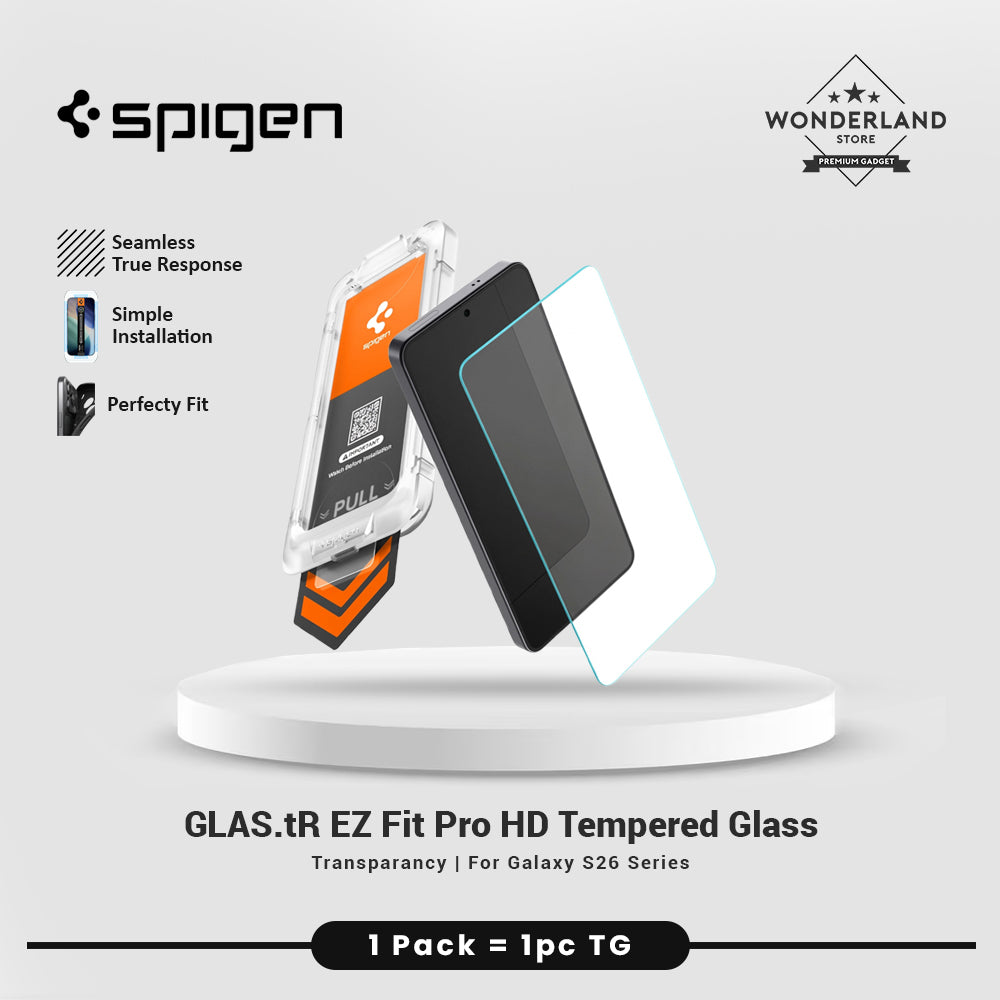 Spigen Tempered Glass for Samsung S26 Ultra Plus GlastR Ez Fit Pro HD Easy Install Tray Screen Protector