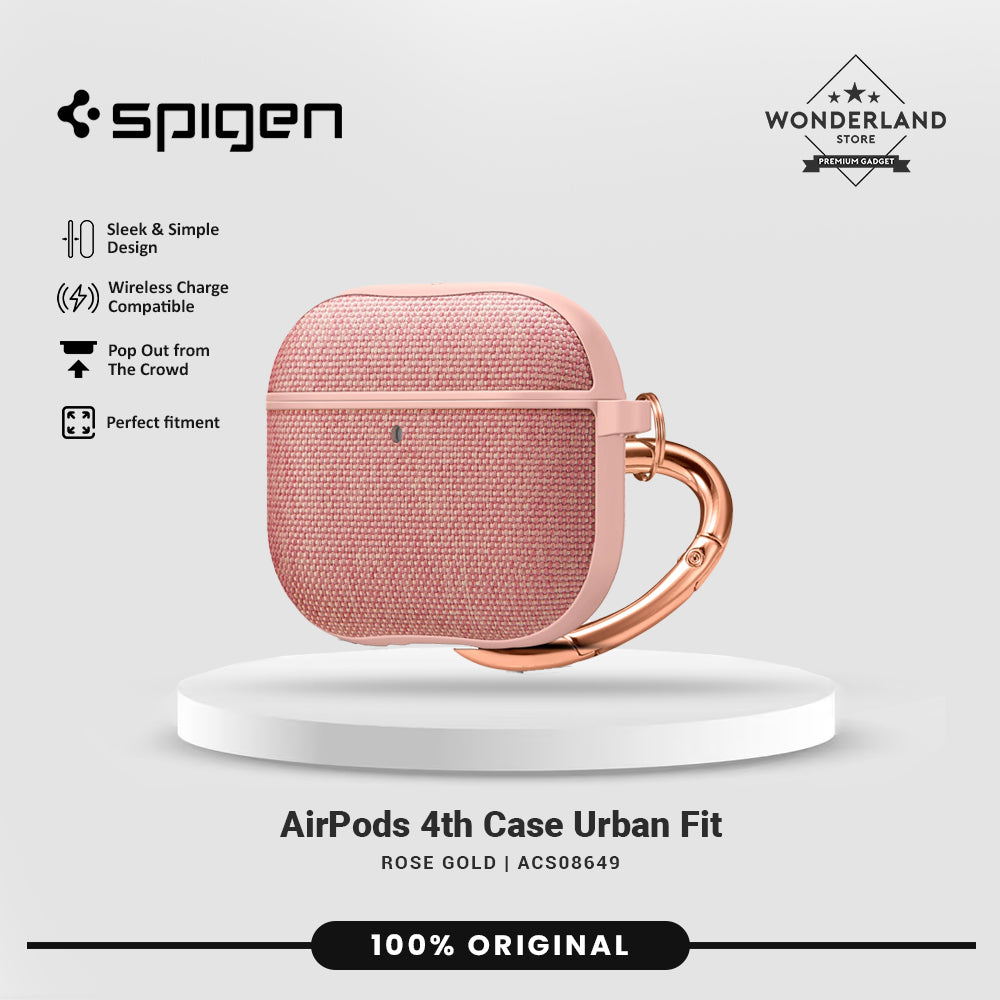 Spigen Case Airpods Gen 4 Spigen Urban Fit Hardcase Cover Fabric Anti Crack Shock Slip Casing