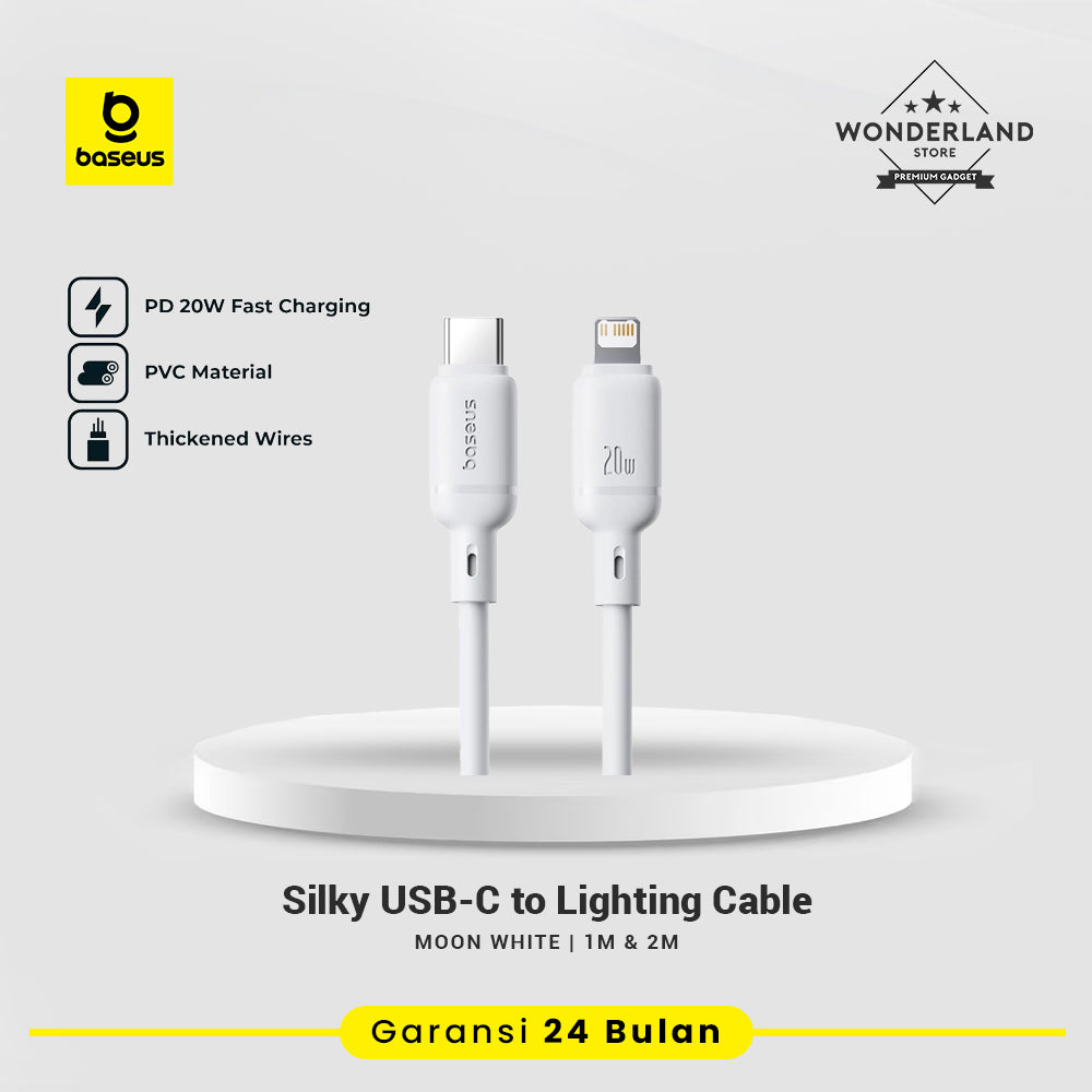 Baseus Silky Kabel Data USB-C to Lightning 20W PD PVC Soft Touch