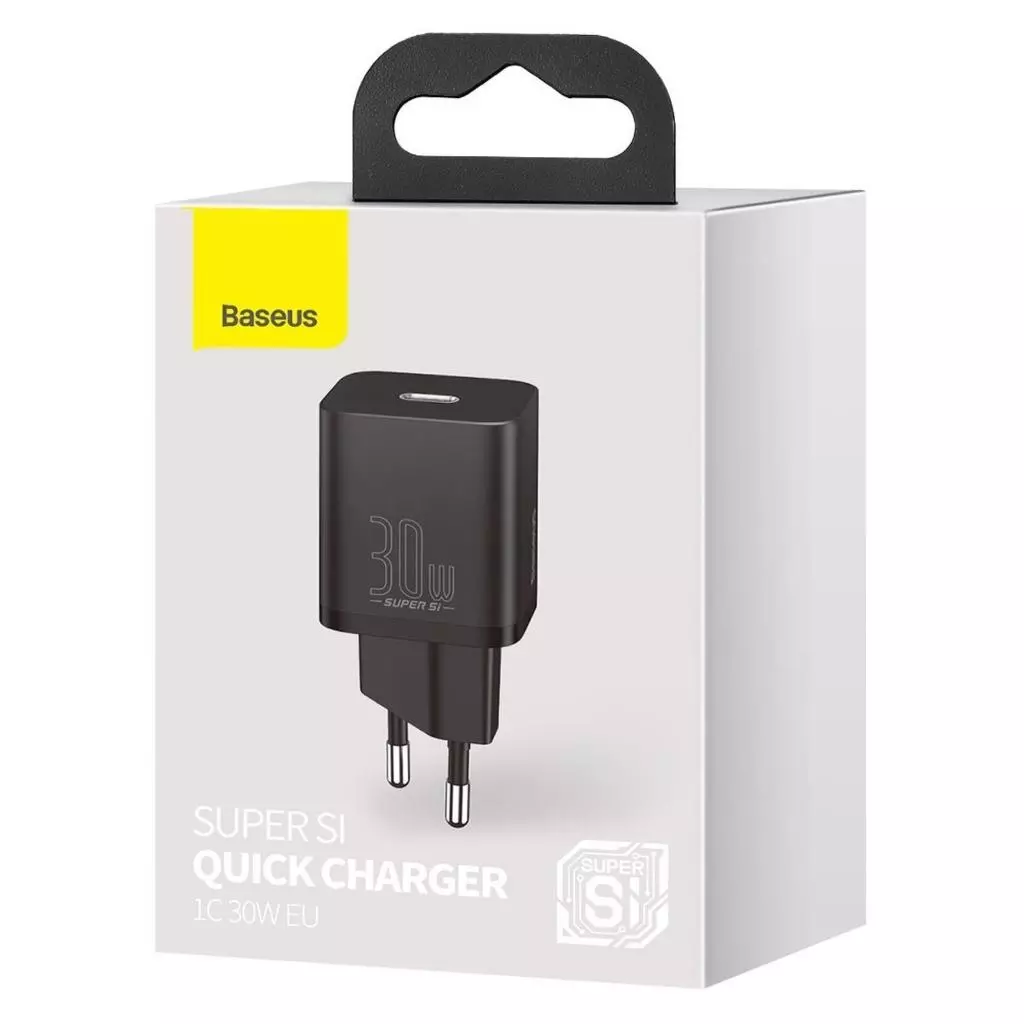 Baseus Super Si 30W USB-C EU Adaptor USB-C PD PPS Quick Charge
