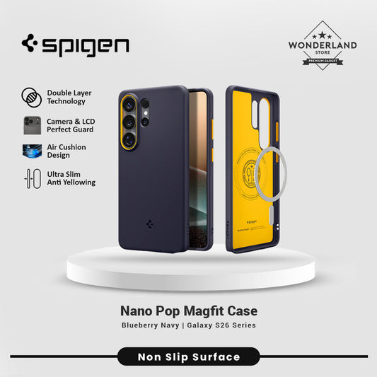 SpigenCase For Samsung Galaxy S26 Ultra Nano Pop Magfit Silicone Anti Shock Crack Slim Hybrid Casing