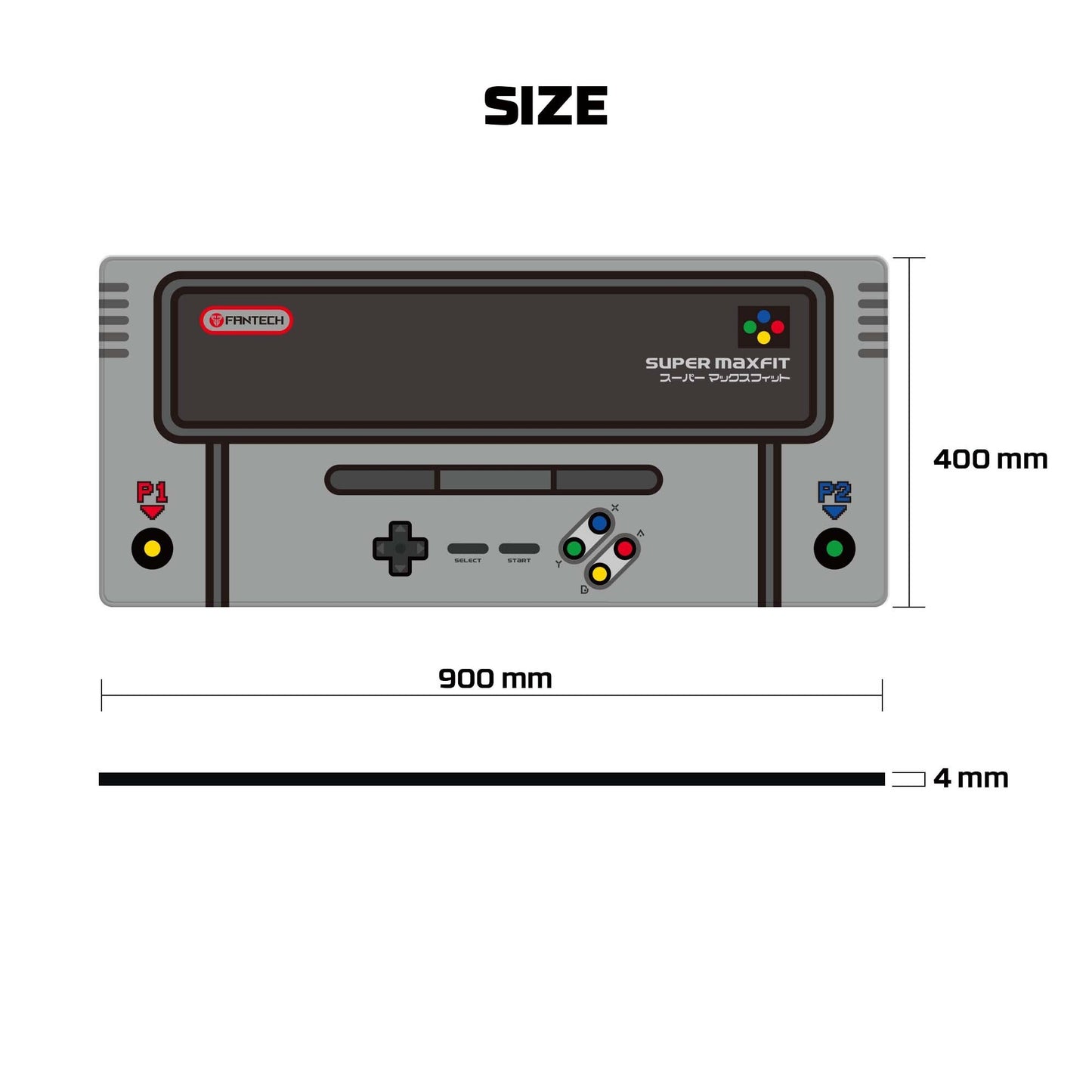 Fantech Ato Super Maxfit MP905 Deskmat Mousepad Retro Anti Slip