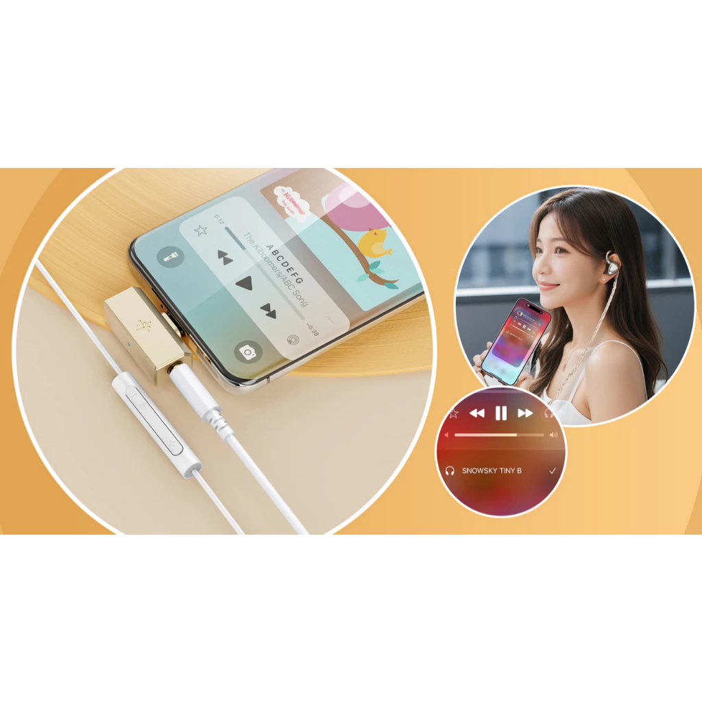 FiiO Snowsky Tiny Mini Tiny A Tiny B Portable Dongle DAC Dongle 3.5mm / 4.4mm / USB-C