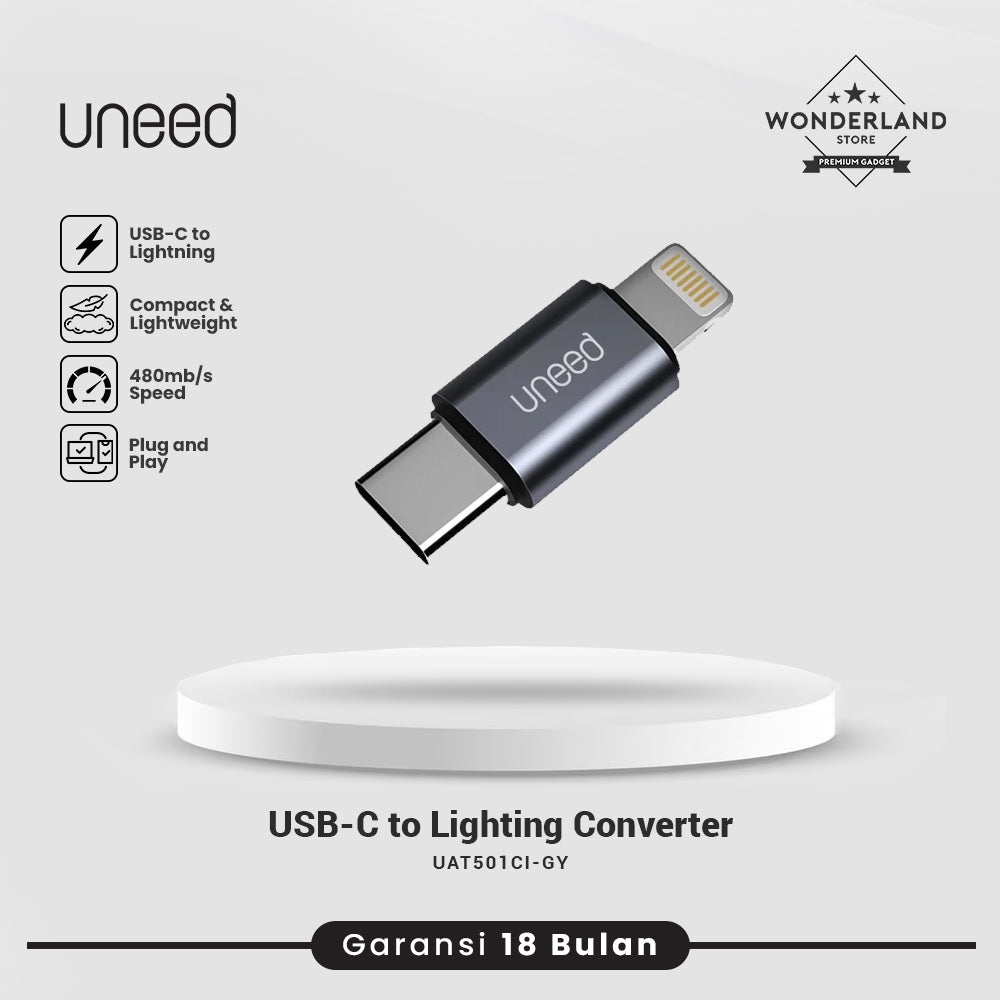 Uneed OTG Converter USB- C to Lightning Charging Transfer Data - UAT501Ci