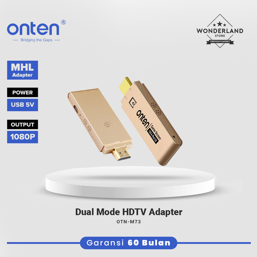 Onten Dual Mode HDTV Adapter Android Miracast Dongle Wireless Wired Non-MHL / MHL Device OTN-M73