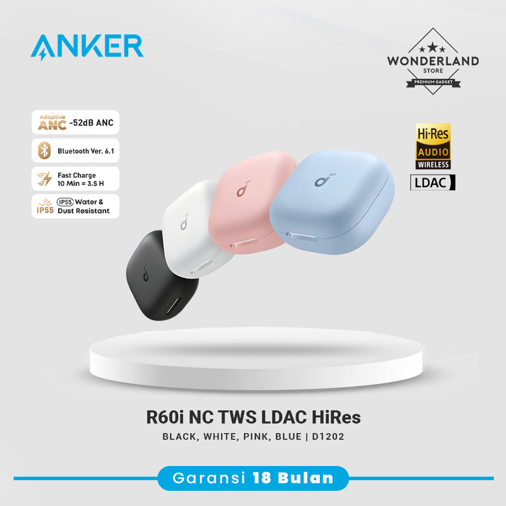 Anker Soundcore R60i NC LDAC ANC Hi-Res AI Translation Real Time Low Latency Bluetooth 6.1 TWS