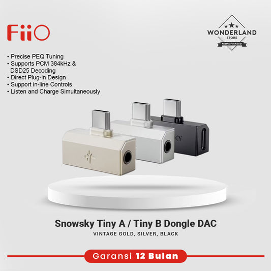 FiiO Snowsky Tiny Mini Tiny A Tiny B Portable Dongle DAC Dongle 3.5mm / 4.4mm / USB-C