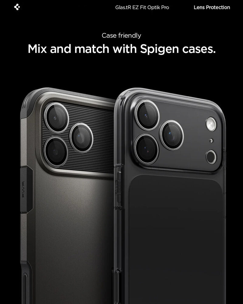 SPIGEN Pelindung Kamera iPhone 17 16 15 14 Pro Max GlastR Optik Pro Camera Lens Protector Anti Scratch Gores Cover