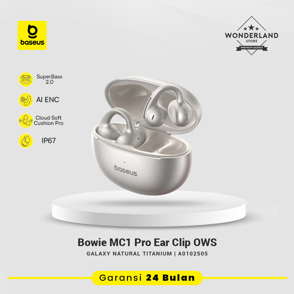 Baseus Bowie MC1 Pro Open-Ear True Wireless Earbuds Hi-Res Super Bass Earphone Clip