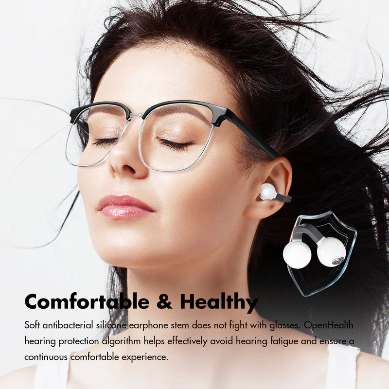 Roseselsa Openfree Clip TWS Bluetooth Earbuds Open Ear Sport Earphone LDAC LDHC HiFi Sound