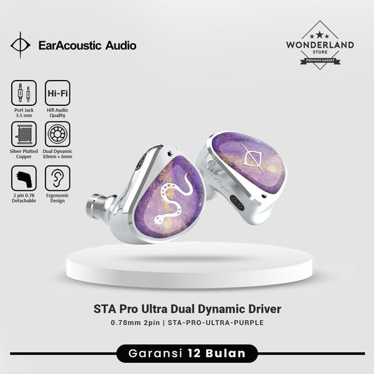 EarAcoustic STA Pro Ultra Dual Magnetic Graphene Diaphragm Driver IEM In Ear Monitor Earphone