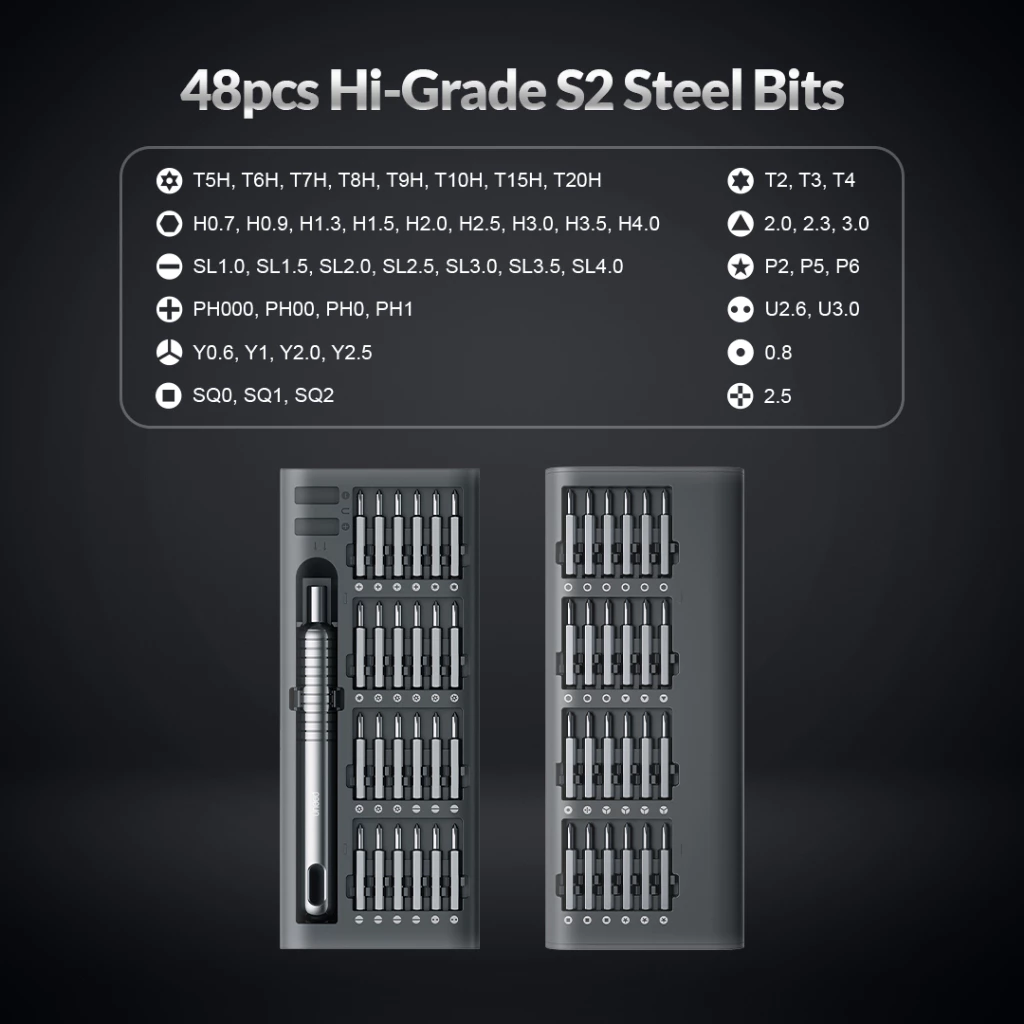 Uneed Precision Screwdriver Kit 31in1 51in1 Premium Obeng Set - USD604 / USD603N