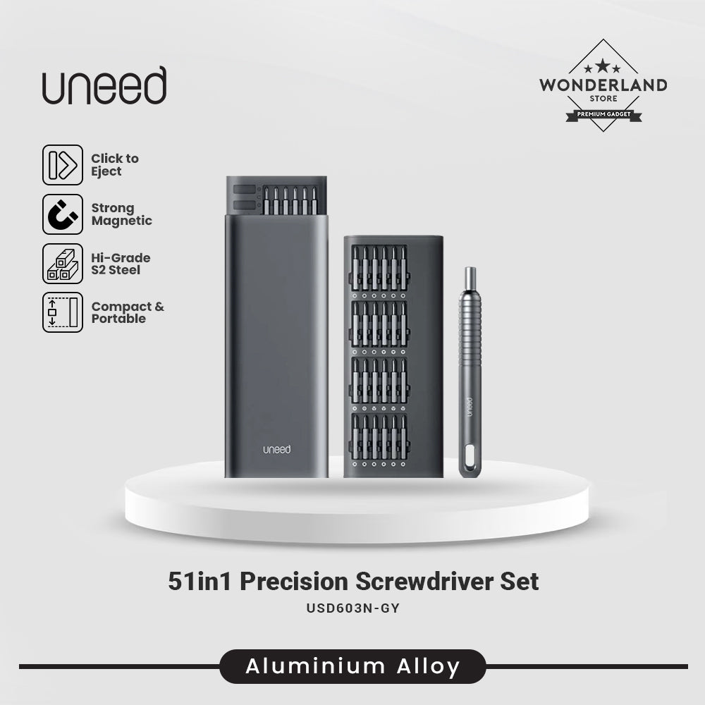 Uneed Precision Screwdriver Kit 31in1 51in1 Premium Obeng Set - USD604 / USD603N