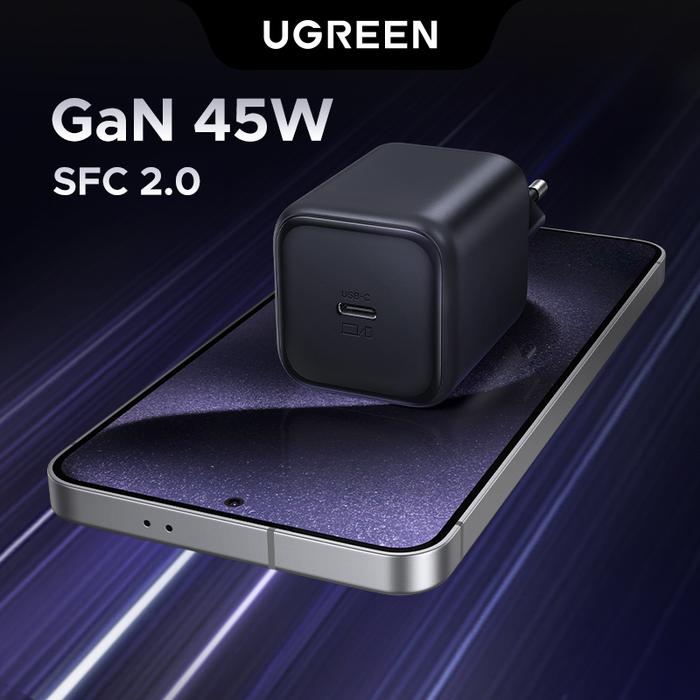 Ugreen Gan-N 45W Charger Set USB-C to C Cable SFC PD PPS SFC2.0 Fast Charging