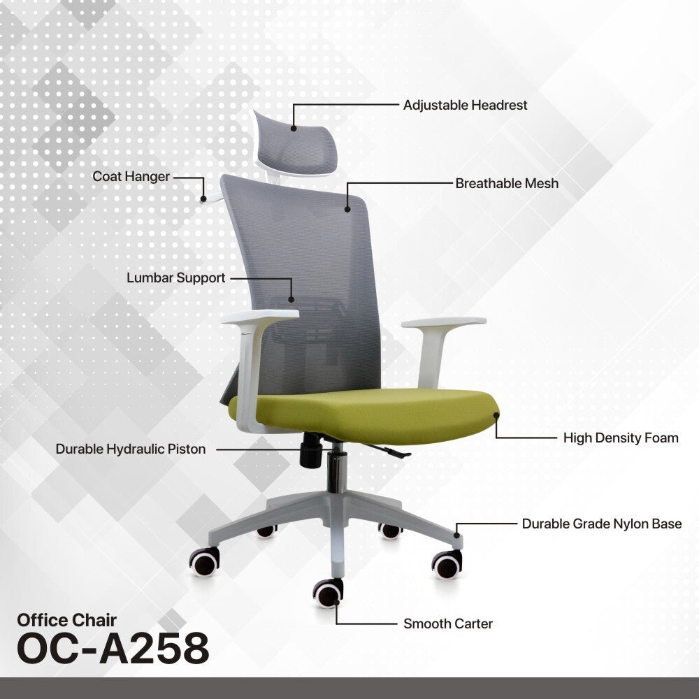 Fantech OCA258 OCA258SV2 OCA258S OC-A258 OCB258 Kursi Kantor Office Chair Gaming Chair