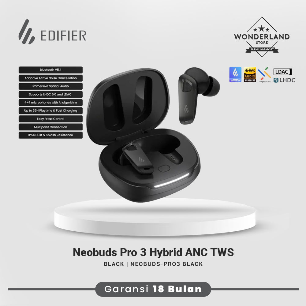 Edifier NeoBuds Pro 3 ANC LDAC SBC TWS Bluetooth Earbuds IP54 Lossless Audio